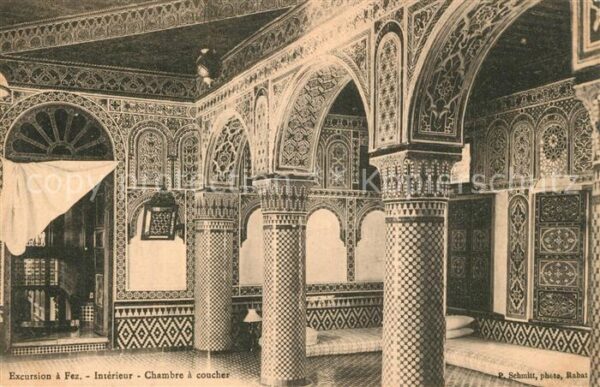 Fes Fez Maroc Intérieur Chambre a coucher