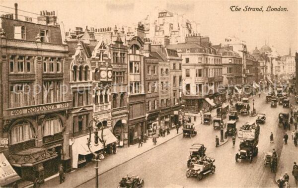London The Strand Traffic