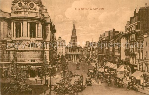 London The Strand Traffic