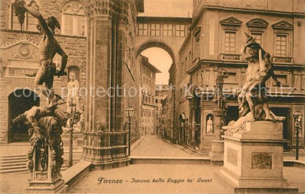 Firenze Florenz Interno della Loggia dei Lanzi