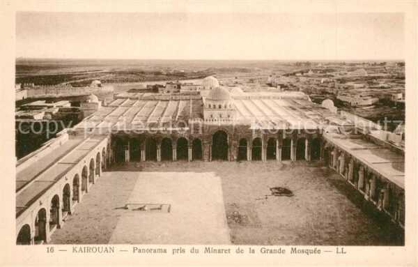 Kairouan Qairawan Panorama pris du Minaret de la Grande M