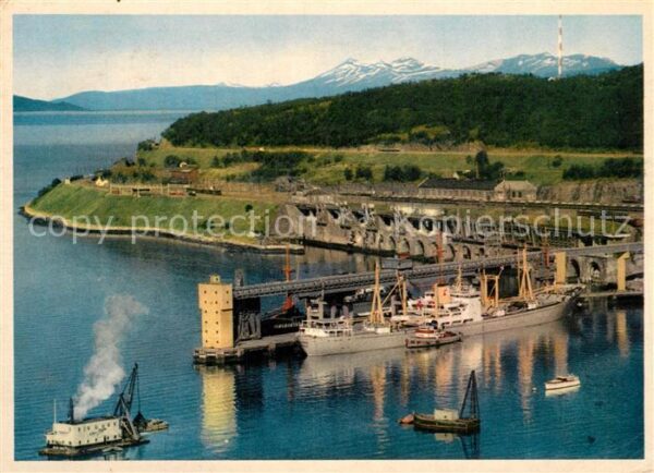 Narvik Ore Loading Pier aerial view