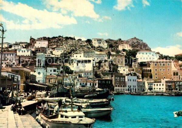 Hydra Greece Hafen Uferweg