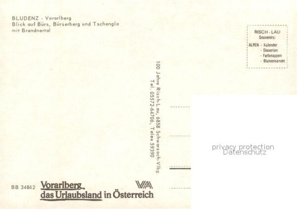 Bludenz Vorarlberg mit B?rs B?rserberg und Tschengla mit B – Bild 2