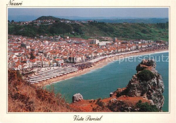 Nazare Portugal Strand Vista Parcial