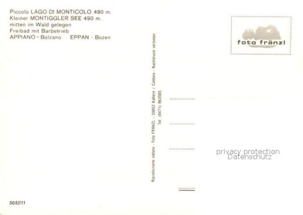 Ueberetsch Kleiner Montiggler See Badestelle – Bild 2