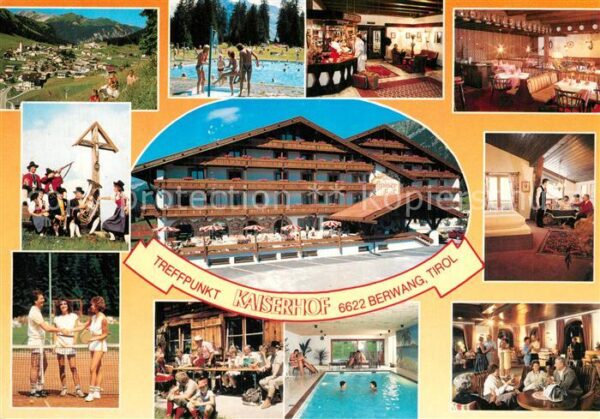 Berwang Tirol Sporthotel Kaiserhof Schwimmbad Tennis