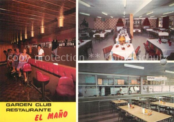 Palamos Garden Club Restaurant El Mano Lageplan