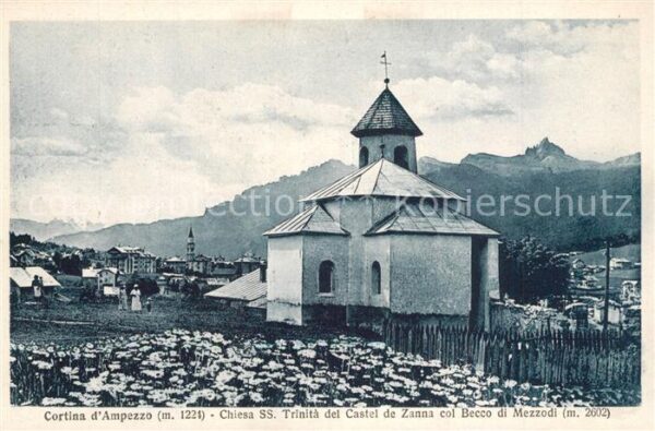Cortina d Ampezzo Chiesa SS Trinita del Castel de Zanna c