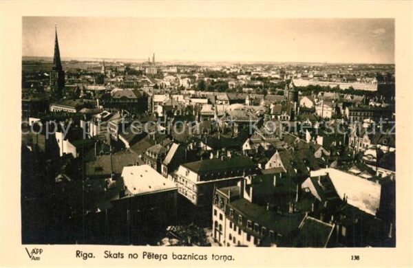 Riga Lettland Skats no Petera baznicas torna