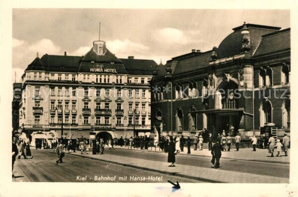 Kiel Bahnhof mit Hansa Hotel