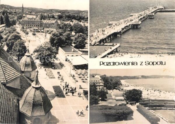 Zoppot Sopot Ulica Bohaterow Monte Cassino Molo Plaz