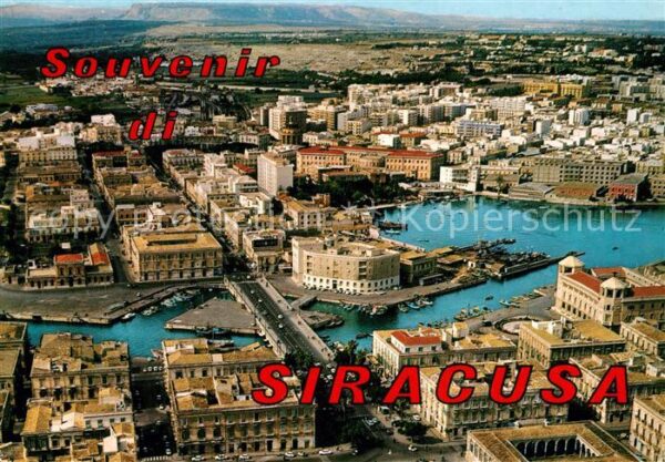 Siracusa Fliegeraufnahme mit Umberto Brücke