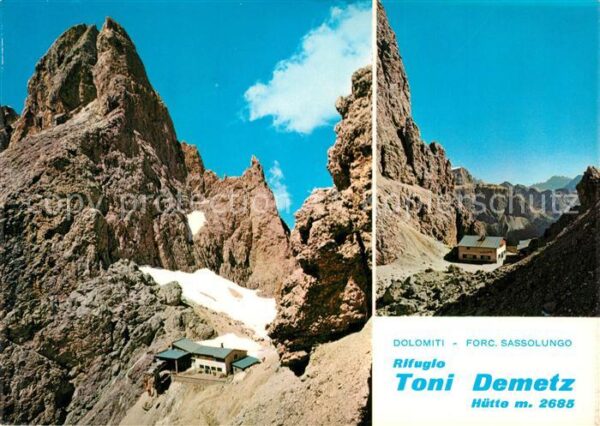 Dolomiti Sassolungo Rifugio Toni Demetz