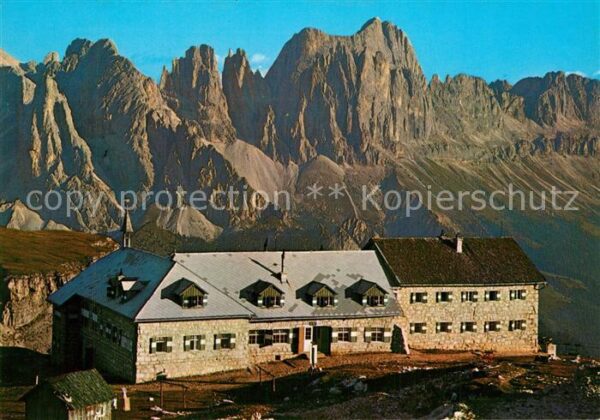 Schlernhaus mit Rosengarten