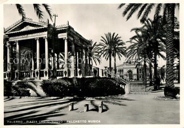 Palermo Sicilia Piazza Catelnuovo Palchetto Musica