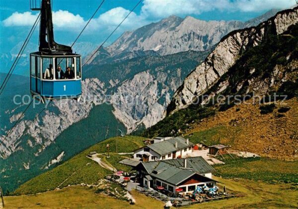 Garmisch-Partenkirchen Hochalm mit Karwendel und Hochalmseilba