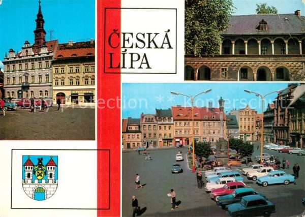 Leipa Boehmen Ceska Lipa Radnice Cerveny dum z roku Namesti Miru