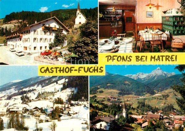 Pfons Gasthof Fuchs Gaststube Panorama
