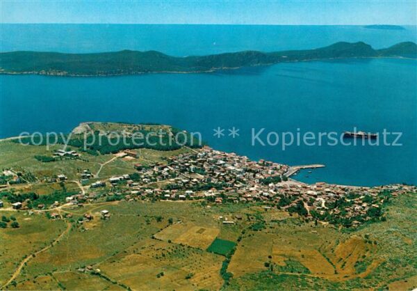 Pylos Fliegeraufnahme mit Stadt Burg und Inse