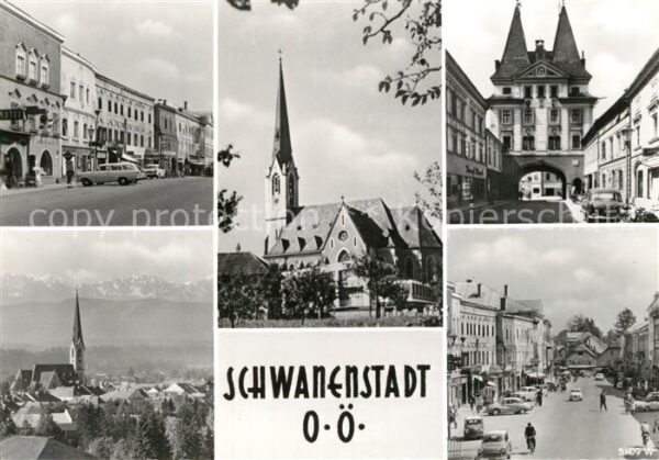 Schwanenstadt Stadtansichten Innenstadt Kirche