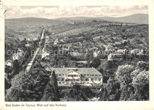 Bad Soden Taunus Panorama Blick auf das Kurhaus