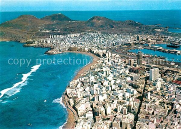 Las Palmas Gran Canaria Vista parcial aérea