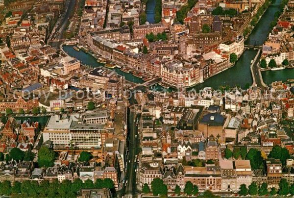 Amsterdam Niederlande Stadtzentrum Alttstadt Fliegeraufnahme