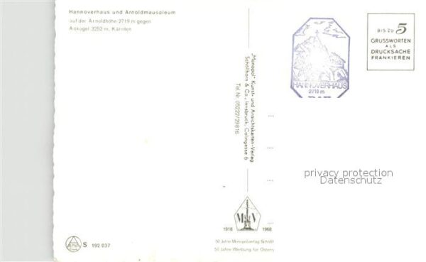 Hannoverhaus Arnoldmausoleum auf Arnoldhöhe gegen An – Bild 2