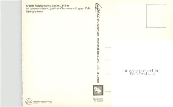 Reichersberg Inn Augustiner Chorherrenstift Fliegeraufna – Bild 2