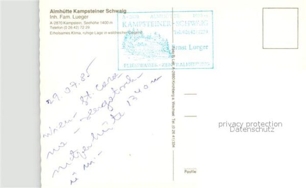 Kirchberg Walde Almhütte Kampsteiner Schwaig Gaststätte – Bild 2