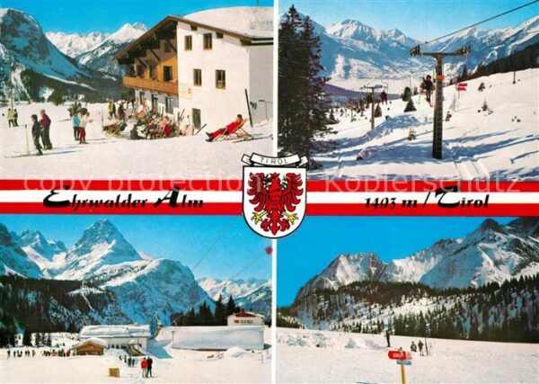 Ehrwald Tirol Ehrwalder Alm Wintersportplatz Alpen
