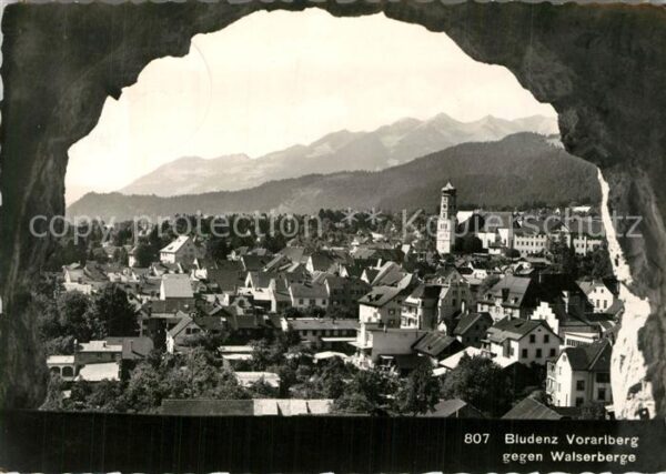 Bludenz Vorarlberg Panorama Blick gegen Walserberge