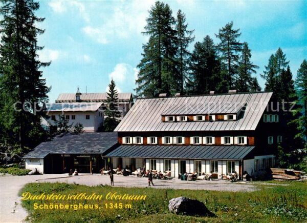 Obertraun Schönberghaus mit Bergstation Schönberg