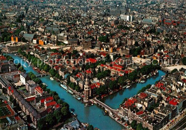 Amsterdam Niederlande Centrum luchtopname