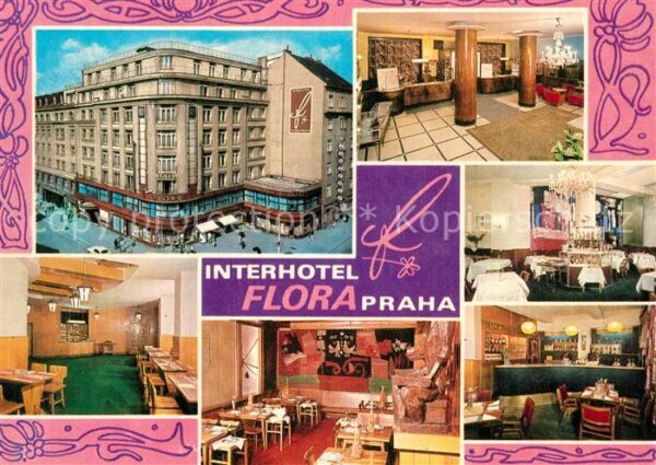 Praha Prahy Prague Interhotel Flora Restaurant Bar