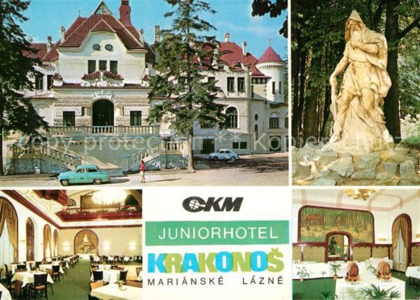 Marianske Lazne Juniorhotel Krakonos Restaurant Statue