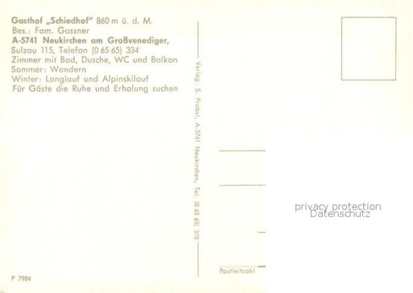 Neukirchen Grossvenediger Gasthof Schiedhof Landschaftspanorama A – Bild 2