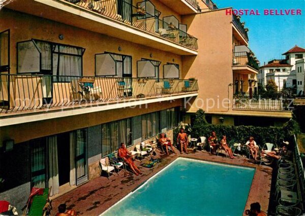 Palma de Mallorca Hostal Bellver Piscina