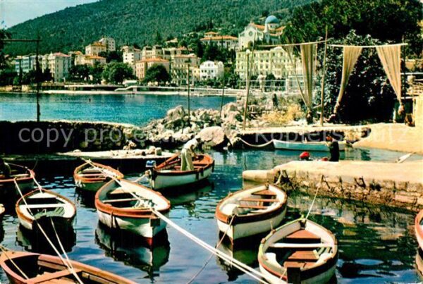 Opatija Abbazia Panorama Hafen