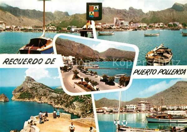 Puerto Pollensa Teilansichten Hafen Küstenpanorama
