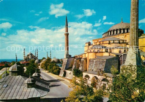 Istanbul Constantinopel Aya Sofya ve Sultan Ahmet Camii Saint S