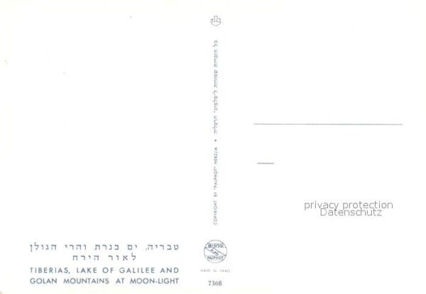 Tiberias Panorama Lake of Galilee Golan Mountain – Bild 2