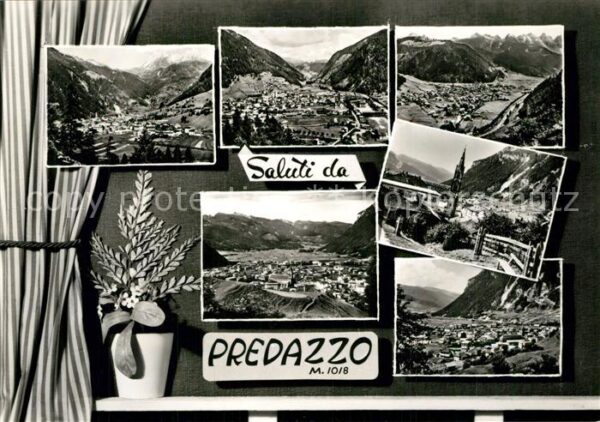Predazzo Gesamtansicht mit Alpenpanorama