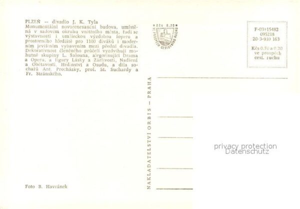 Plzen Pilsen Divadlo J. K. Tyla Theater – Bild 2