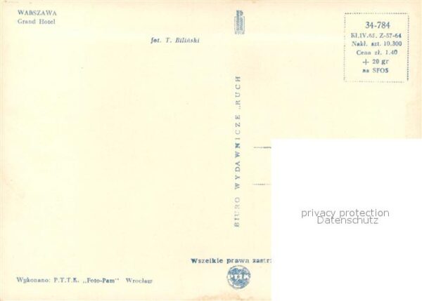 Warszawa Grand Hotel – Bild 2