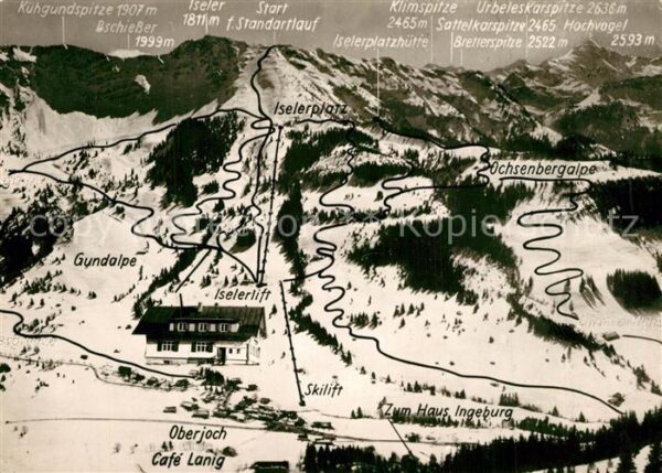 Oberjoch Hochpasshaus Iseler Skigebiet Allgäuer