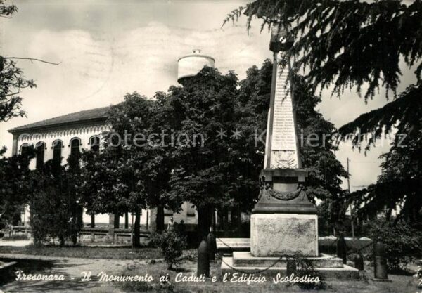 Fresonara Monumento ai Caduti e L_Edificio Scolst