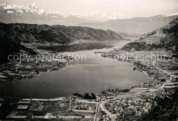 Bodensdorf Steindorf Fliegeraufnahme am Ossiachersee
