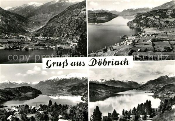 D?briach Millst?ttersee Fliegeraufnahme Seepartien